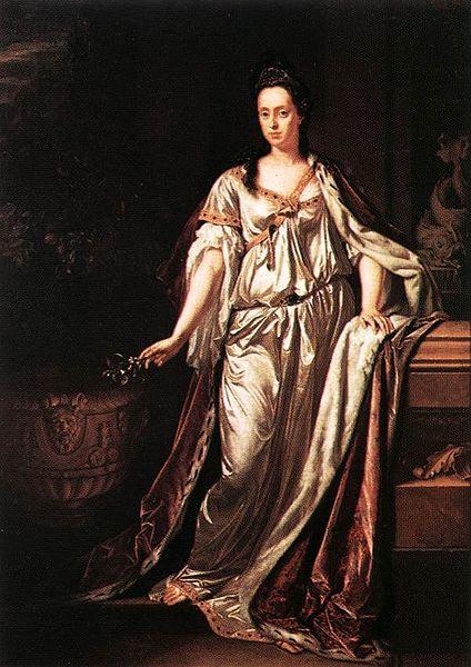 Adriaen van der werff Portrait of Anna Maria Luisa de Medici, Electress Palatine France oil painting art